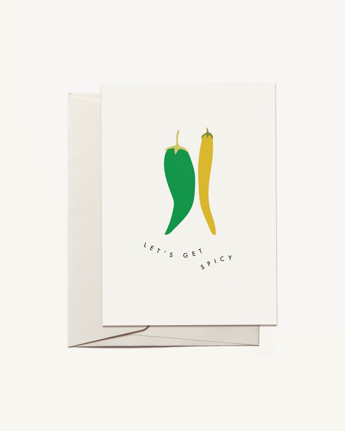 Let's Get Spicy Greeting Card by Freckled Fuchsia
