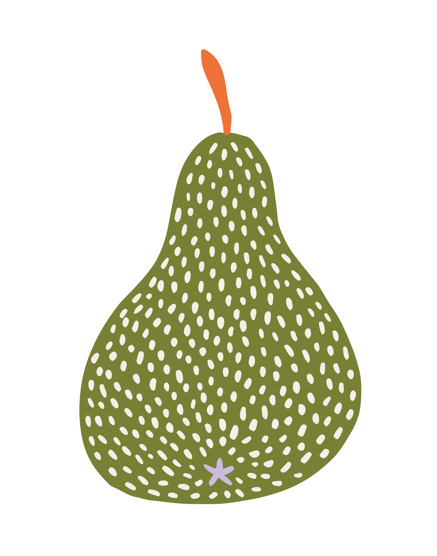 Pear Illustration by Freckled Fuchsia