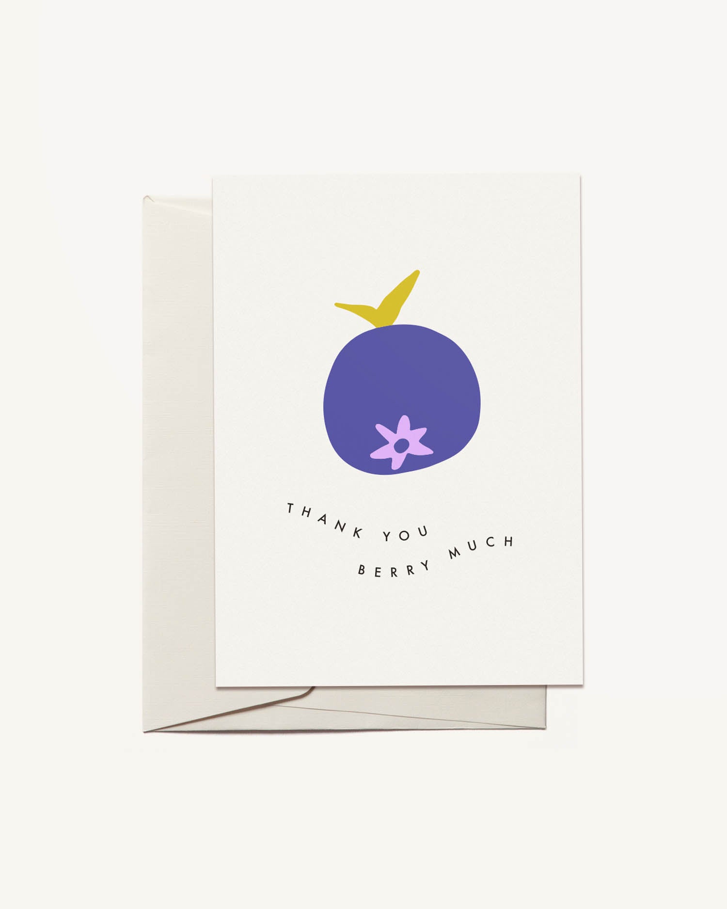 Thank You Berry Much Greeting Card by Freckled Fuchsia