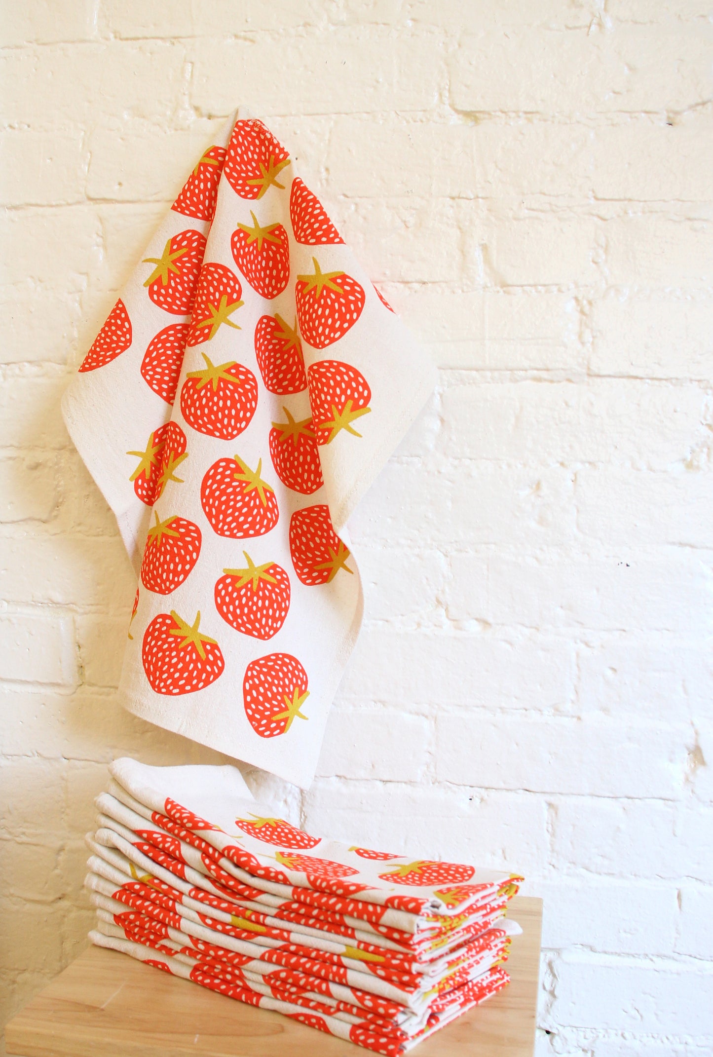 "Seconds" Strawberry Tea Towel
